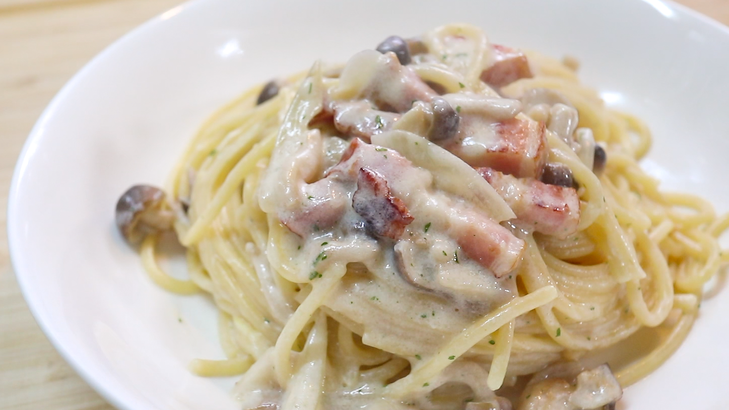 クリームパスタ☆プロフ必読　斑15点 牛乳で作る【クリームパスタ】 | 食事処さくらの「お品書き」